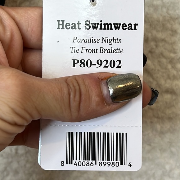 NWT Heat Paradise Nights Womens Bikini High Waist Two Piece Swimsuit 24W PLUS - Picture 4 of 13